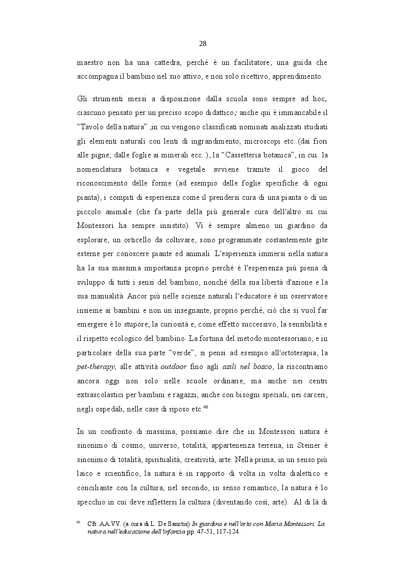 Anteprima della tesi: L'Ecopedagogia e il suo ruolo in Steiner e Montessori, Pagina 5