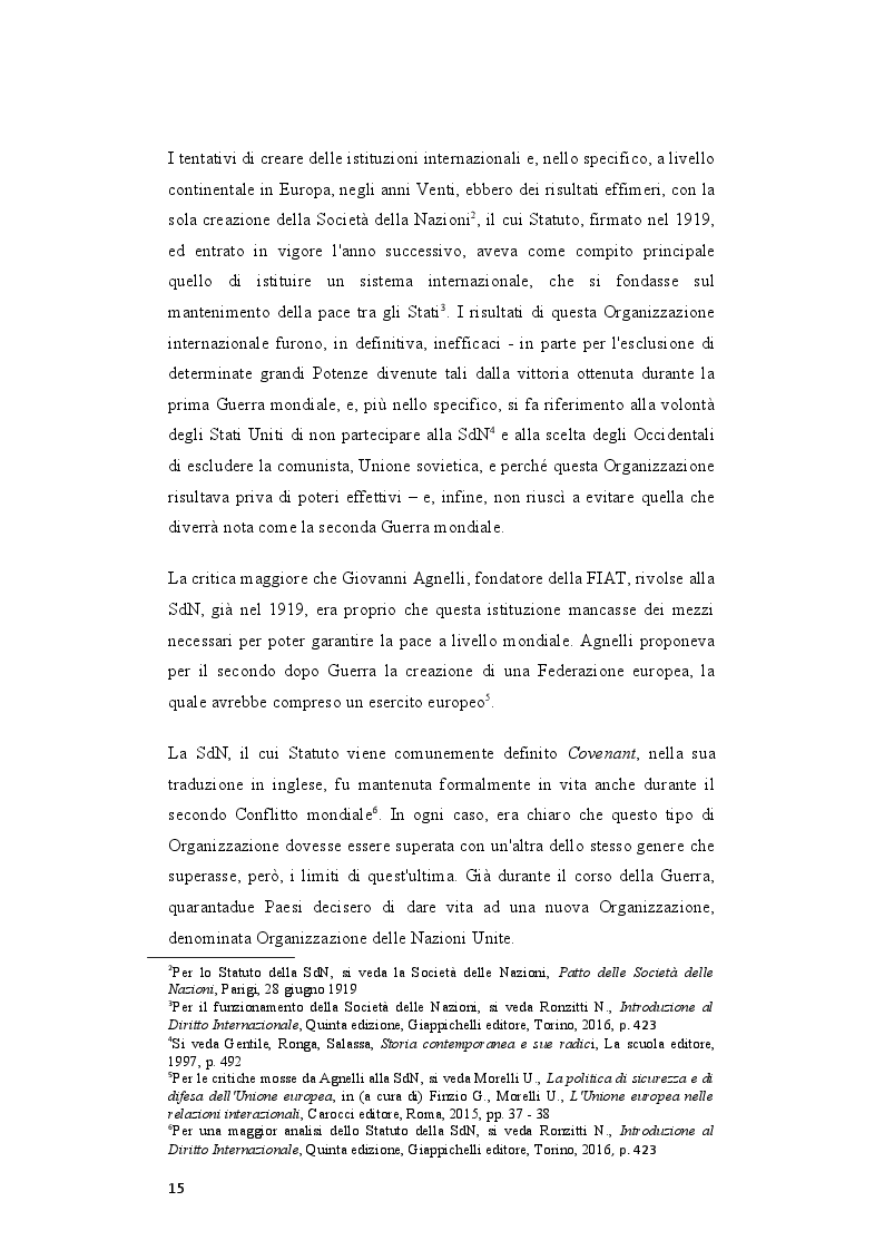 Anteprima della tesi: Il rafforzamento delle capacità delle relazioni internazionali dell’Unione Europea dopo il Trattato di Lisbona, Pagina 6