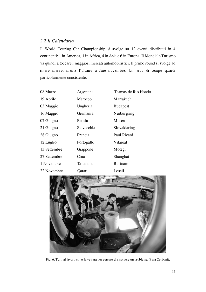 Anteprima della tesi: La gestione di un team automobilistico: Jas Motorsport nel World Touring Car Championship, Pagina 4