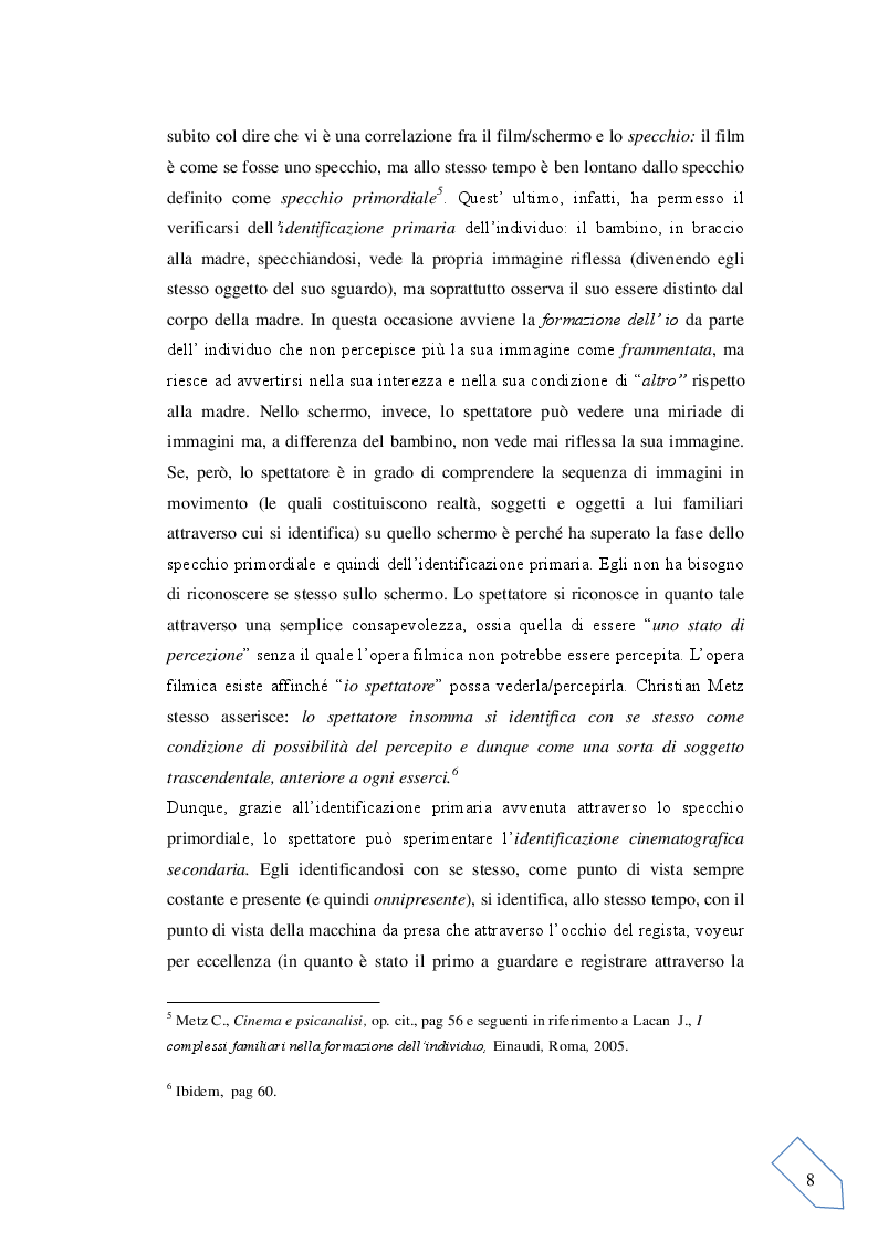 Estratto dalla tesi: Il voyeurismo dello spettatore e lo sguardo in macchina: Tre film in analisi