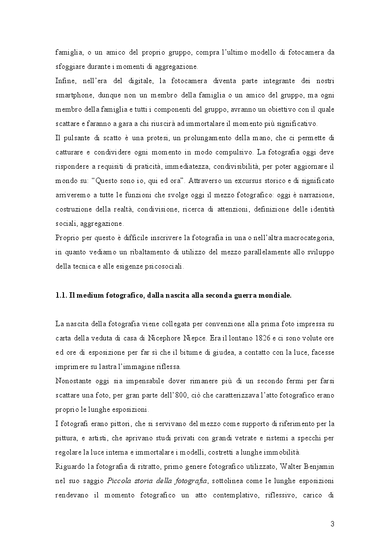 Anteprima della tesi: L’Evoluzione della fotografia: Trasformazioni di significato e mediali a servizio della costruzione della realtà, Pagina 4