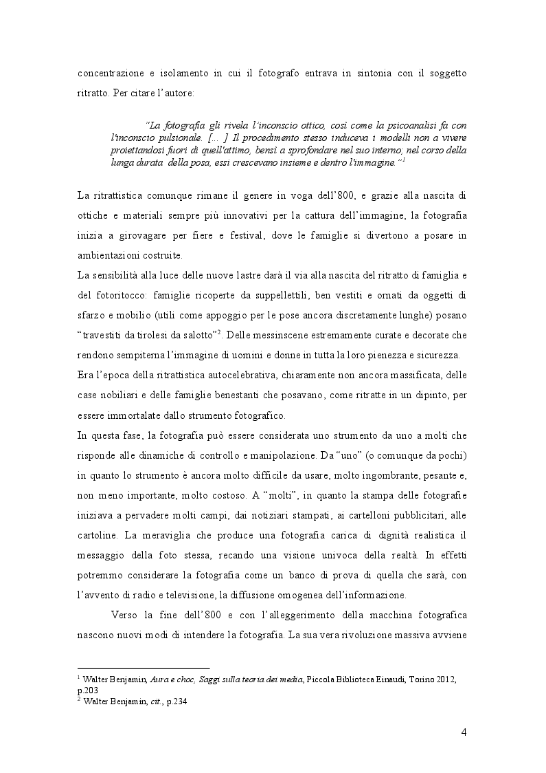 Anteprima della tesi: L’Evoluzione della fotografia: Trasformazioni di significato e mediali a servizio della costruzione della realtà, Pagina 5
