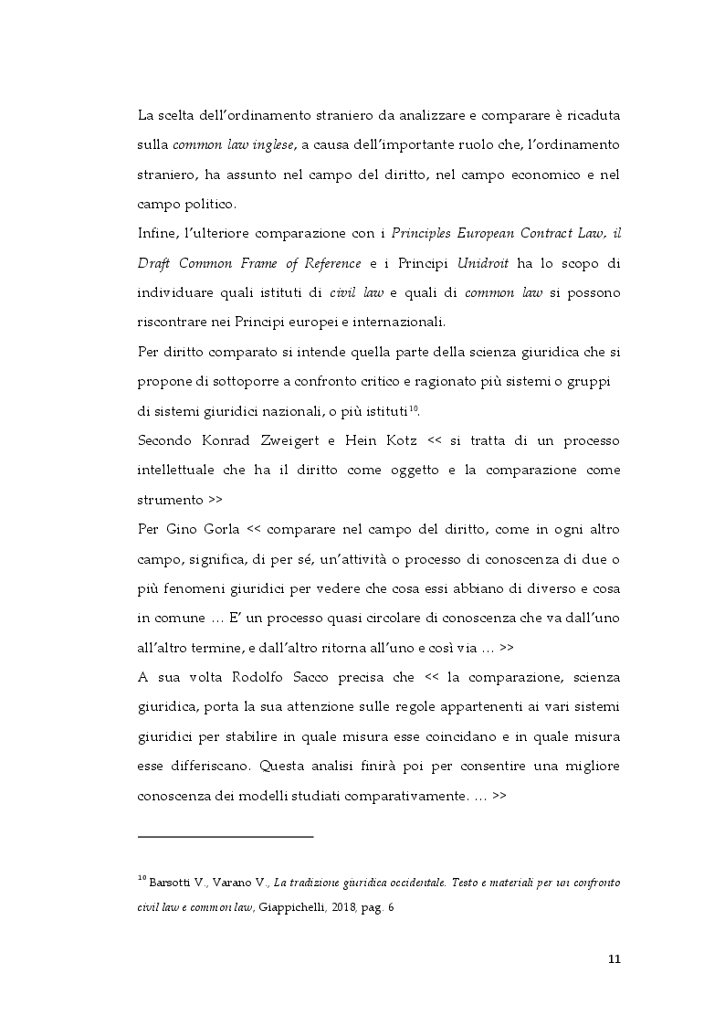 Anteprima della tesi: Tipologie di risarcimento del danno contrattuale. Profili di diritto comparato, Pagina 10