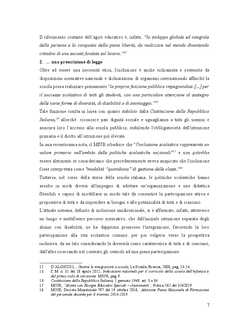 Anteprima della tesi: UN, DUE, TRE … START! Spunti montessoriani ed elementi di contesto in gioco per l'inclusione, Pagina 7