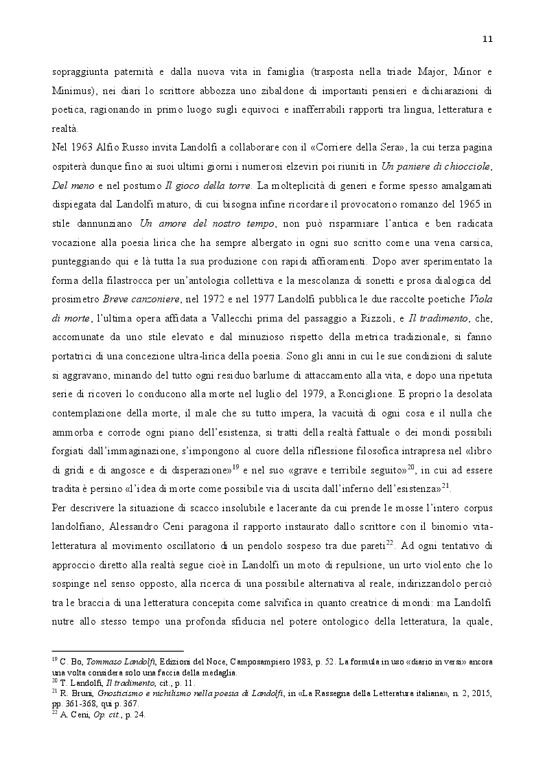 Estratto dalla tesi: Tommaso Landolfi. La pietra lunare