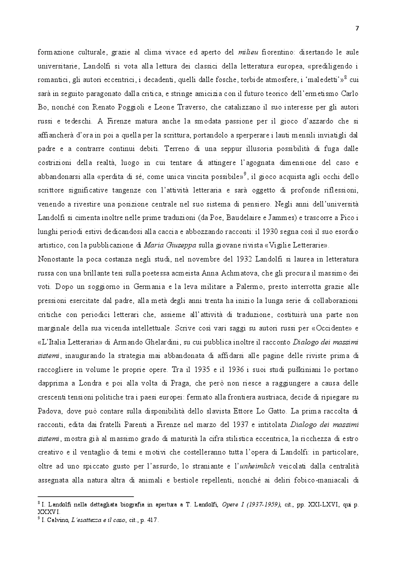 Anteprima della tesi: Tommaso Landolfi. La pietra lunare, Pagina 6