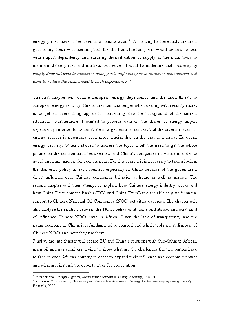 Anteprima della tesi: China and Europe’s Energy Security in Sub-Saharan Africa: similarities and challenges, Pagina 4