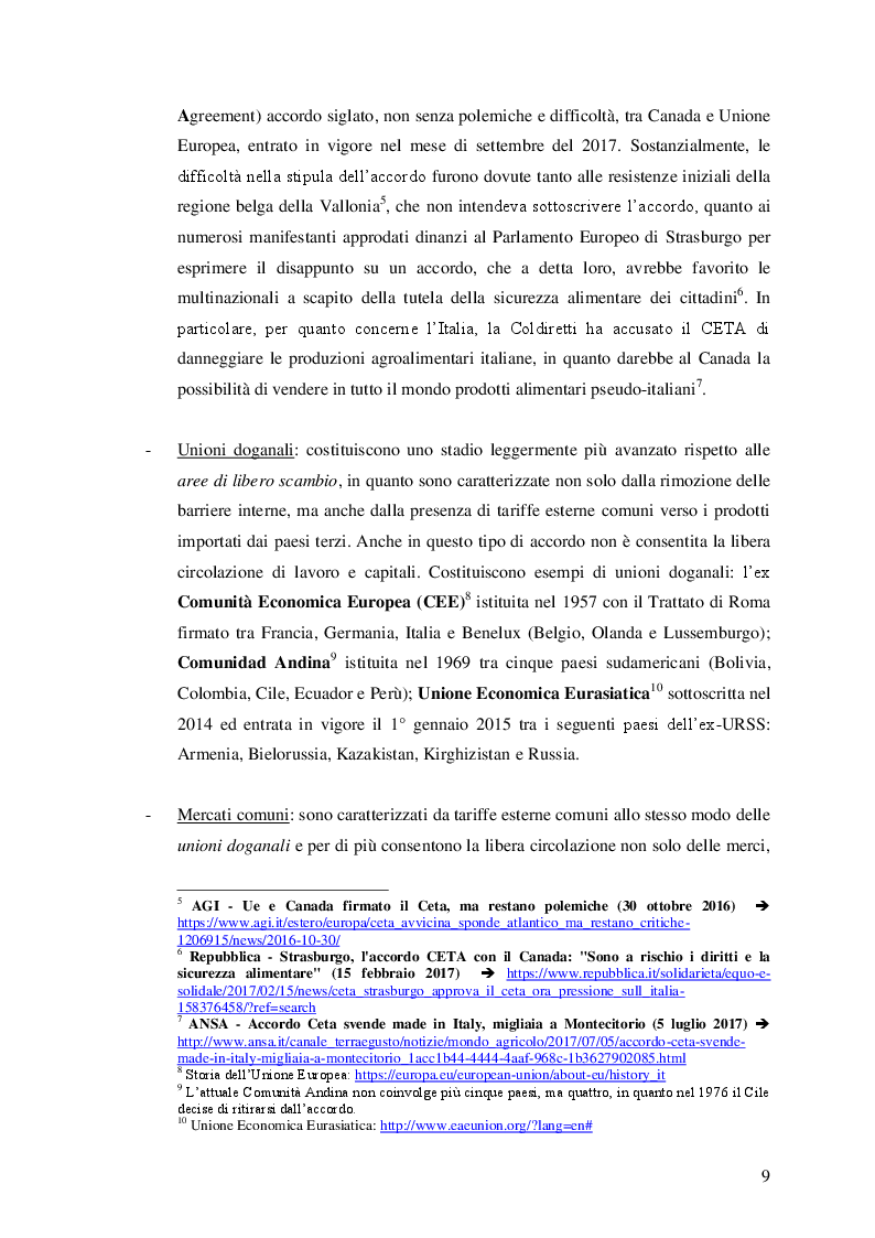 Anteprima della tesi: Le unioni monetarie nel mondo, Pagina 7