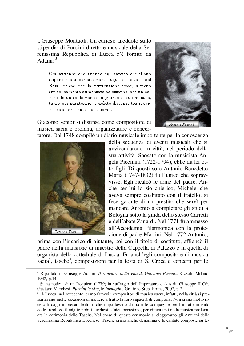 Anteprima della tesi: Celle - Milano prima tappa Le Villi. Giacomo Puccini e la sua prima opera, Pagina 5