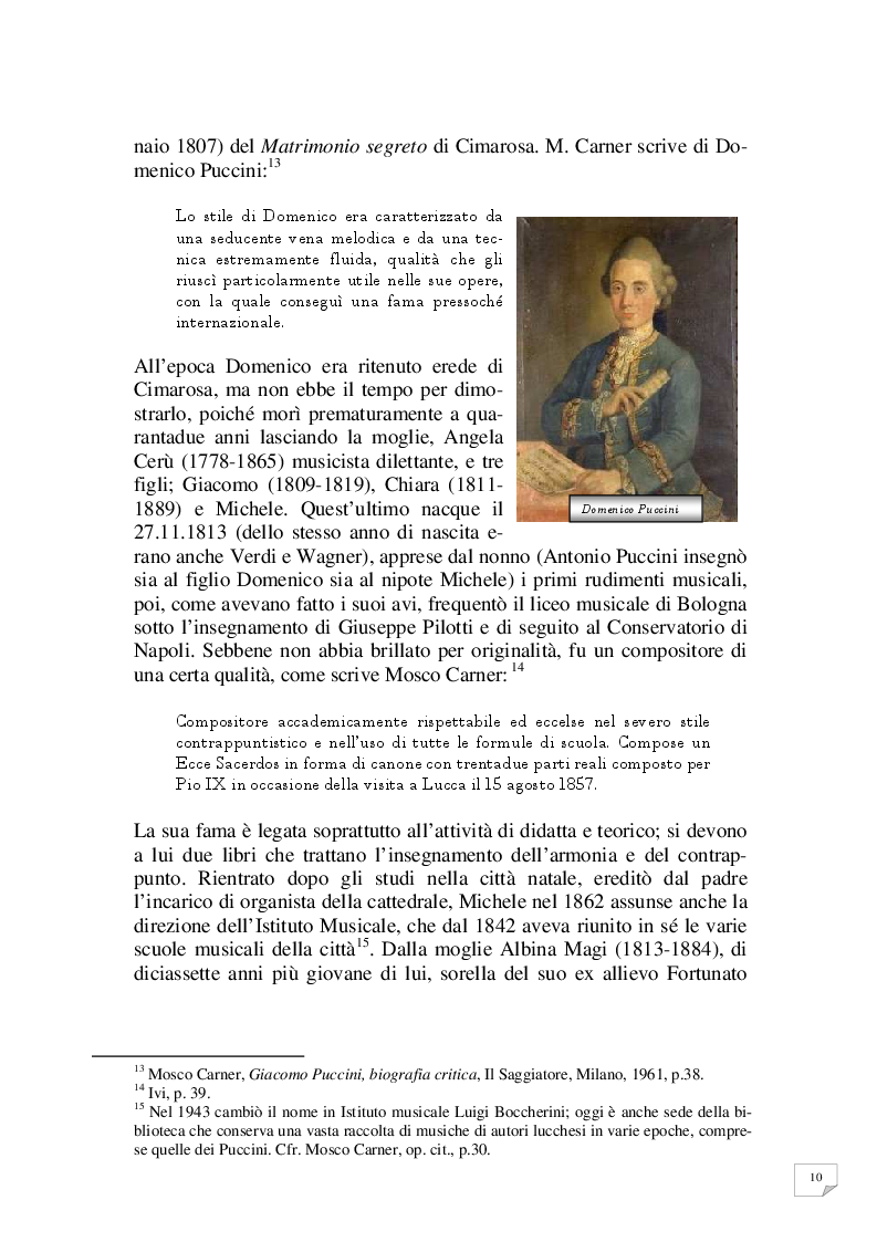 Anteprima della tesi: Celle - Milano prima tappa Le Villi. Giacomo Puccini e la sua prima opera, Pagina 7