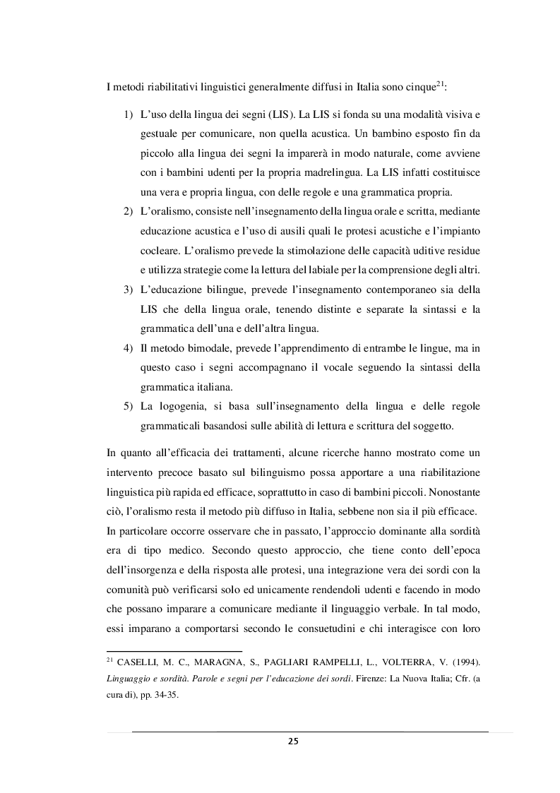 Anteprima della tesi: L'inclusione della persona con disabilità uditiva, Pagina 6