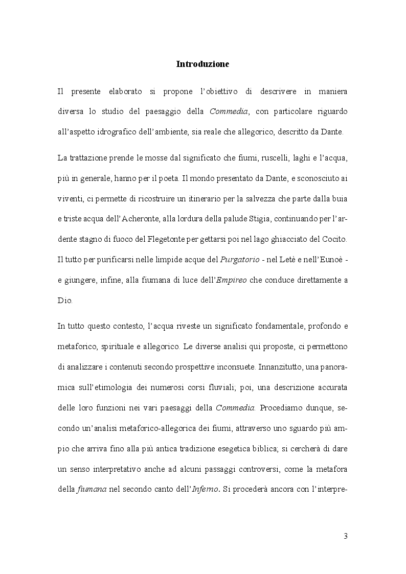Anteprima della tesi: Aspetti e problemi dell'idrografia dantesca, Pagina 3