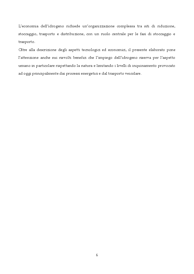 Anteprima della tesi: Tecnologie di stoccaggio e trasporto dell'idrogeno, Pagina 5