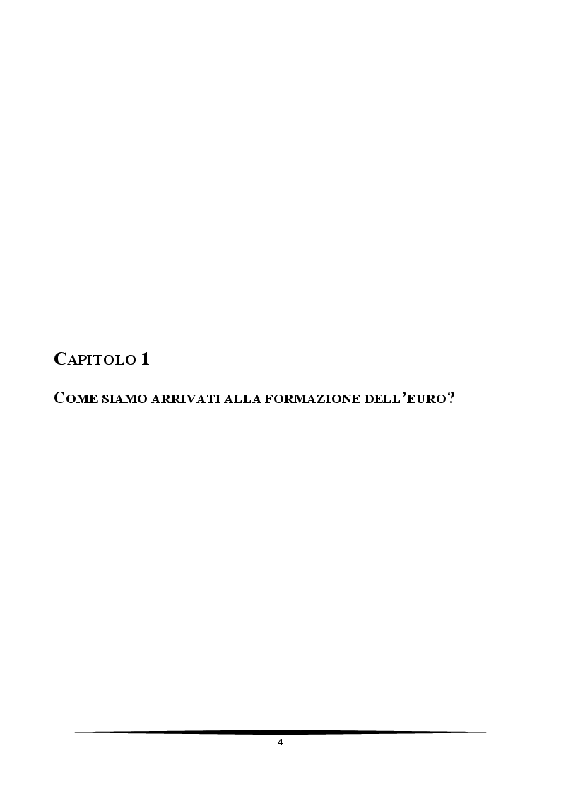 Anteprima della tesi: L'Italia e l'euro: quali prospettive?, Pagina 4