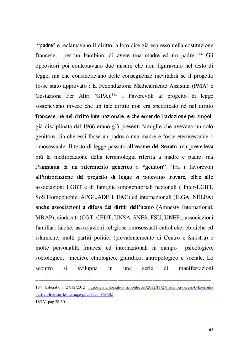 Anteprima della tesi: Familles pour tous? Famiglie omogenitoriali e società dopo l'introduzione della 404/13: testimonianze dalla regione Provence Alpes - Cote d'Azur, Pagina 10