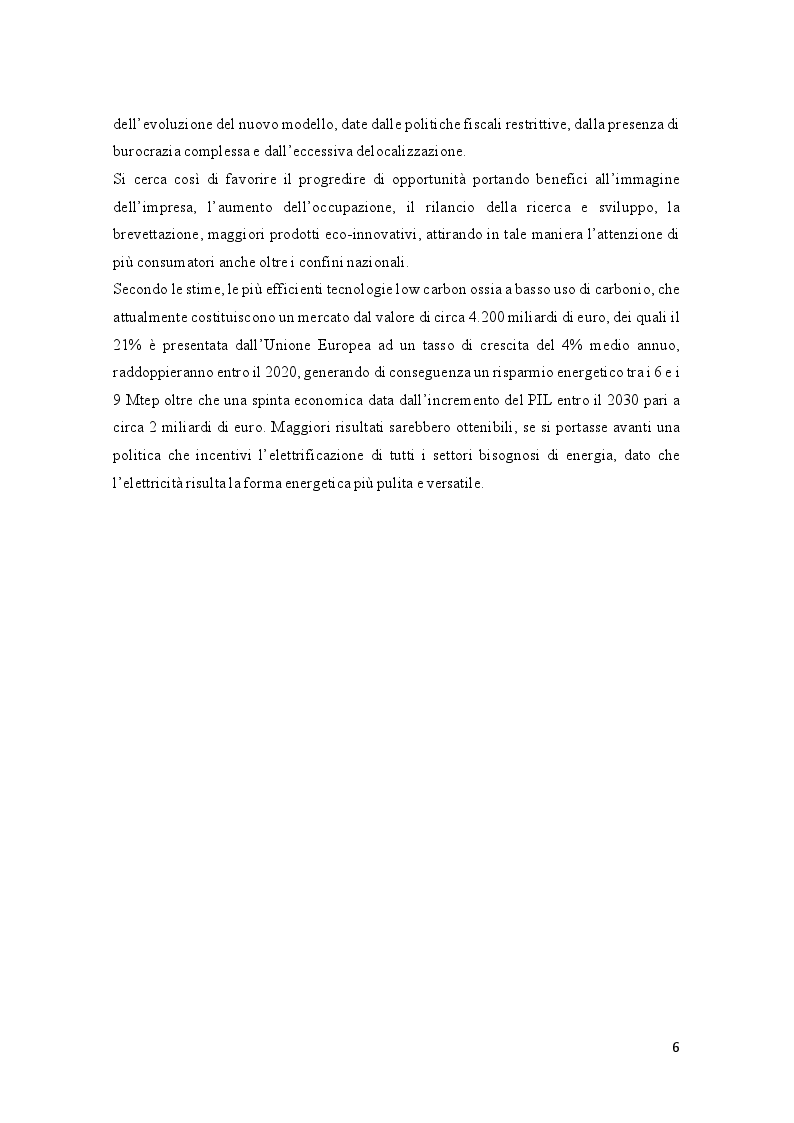Anteprima della tesi: Efficienza energetica nazionale e strumenti incentivanti: un quadro di sintesi della situazione italiana, Pagina 5