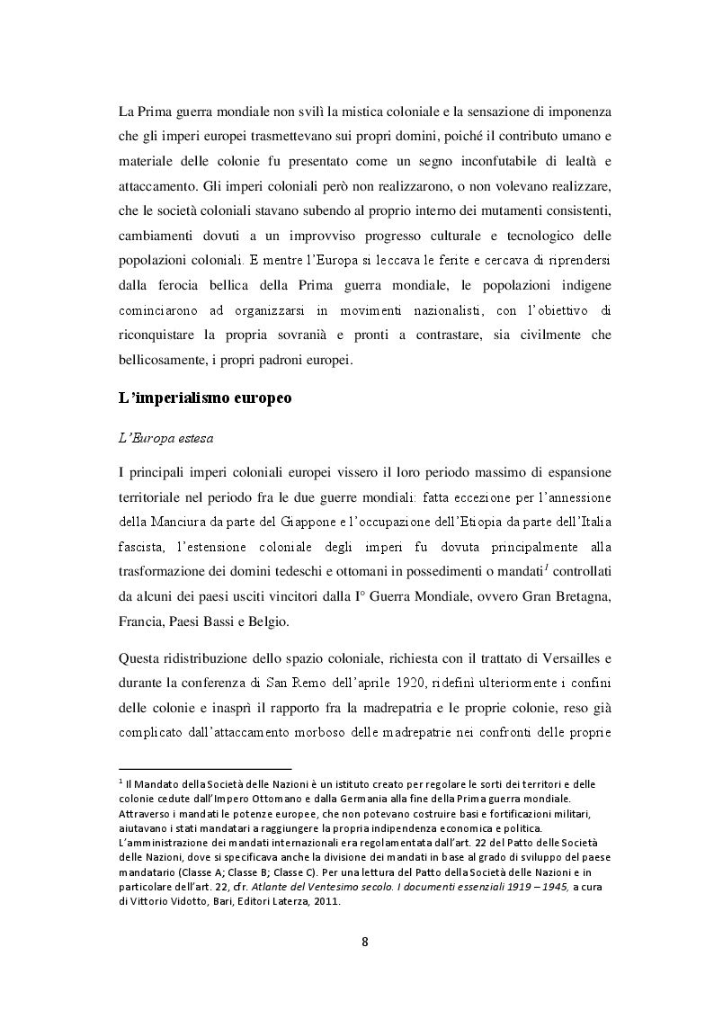 Anteprima della tesi: La decolonizzazione globale, Pagina 6