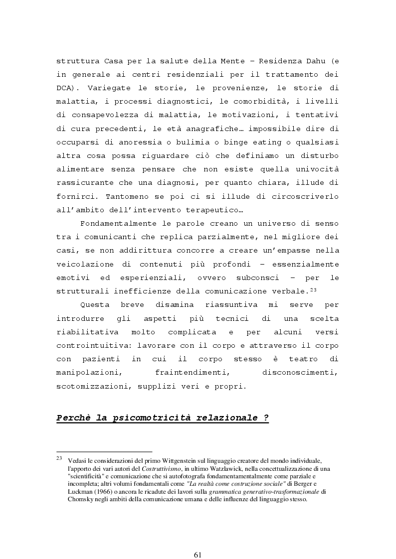 Anteprima della tesi: La psicomotricità relazionale e le sue applicazioni in ambito terapeutico, Pagina 3