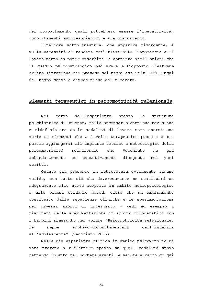 Anteprima della tesi: La psicomotricità relazionale e le sue applicazioni in ambito terapeutico, Pagina 6