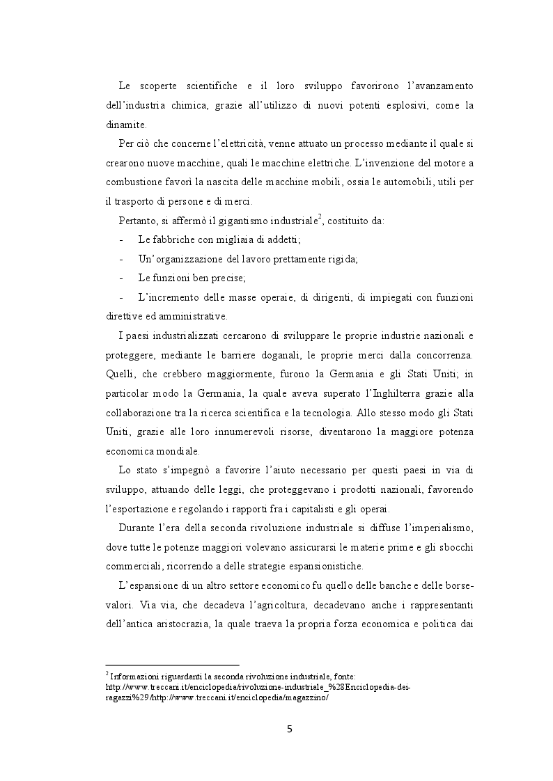 Anteprima della tesi: La seconda rivoluzione industriale e commerciale: l’avvento e la trasformazione dei grandi magazzini, Pagina 3
