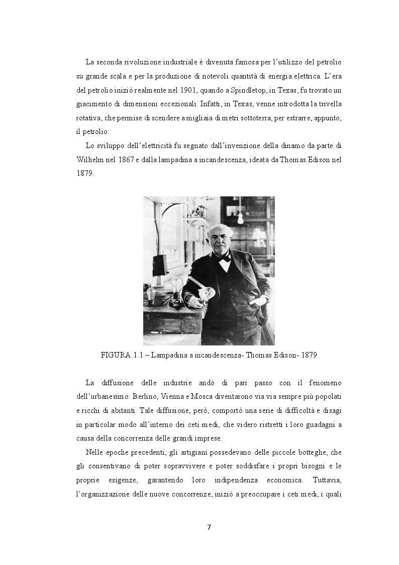 Anteprima della tesi: La seconda rivoluzione industriale e commerciale: l’avvento e la trasformazione dei grandi magazzini, Pagina 5
