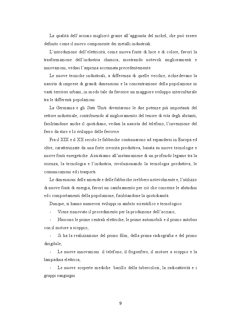 Anteprima della tesi: La seconda rivoluzione industriale e commerciale: l’avvento e la trasformazione dei grandi magazzini, Pagina 7