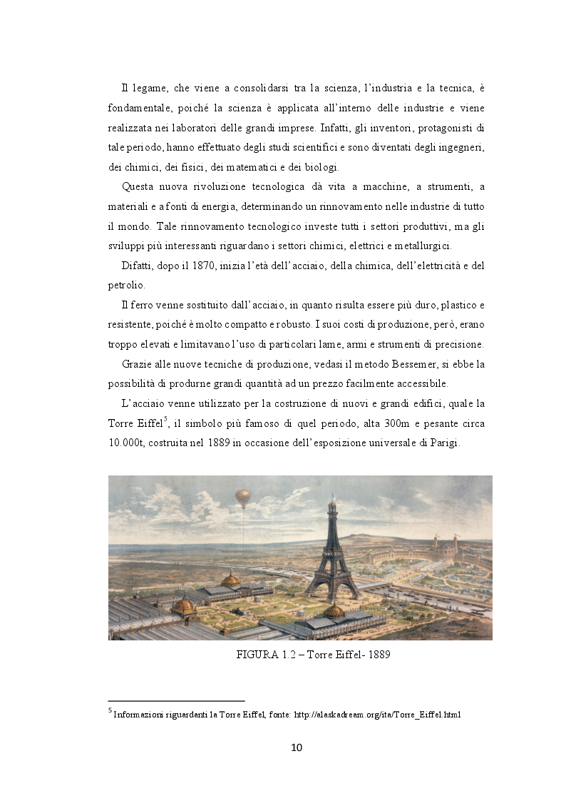 Anteprima della tesi: La seconda rivoluzione industriale e commerciale: l’avvento e la trasformazione dei grandi magazzini, Pagina 8