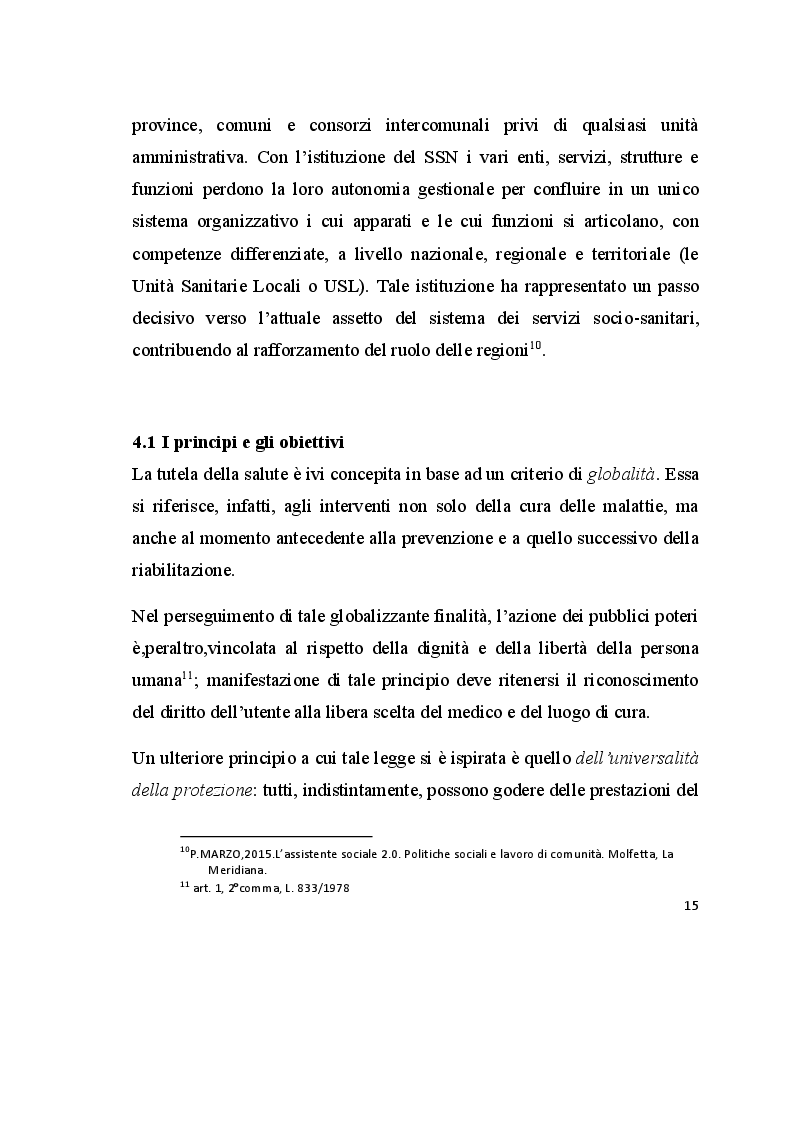 Anteprima della tesi: Promozione e tutela della salute. Analisi dell'esperienza presso la Casa della Divina Provvidenza, Pagina 3