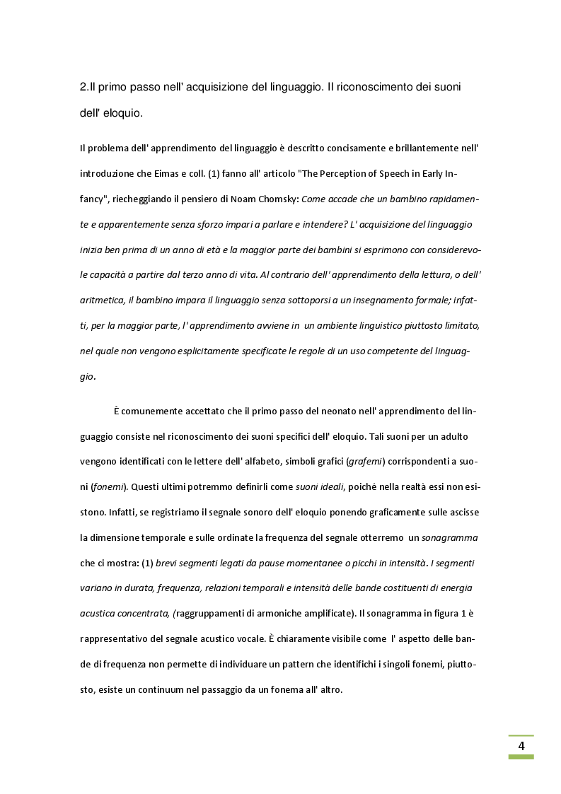 Anteprima della tesi: L'acquisizione della seconda lingua, Pagina 4