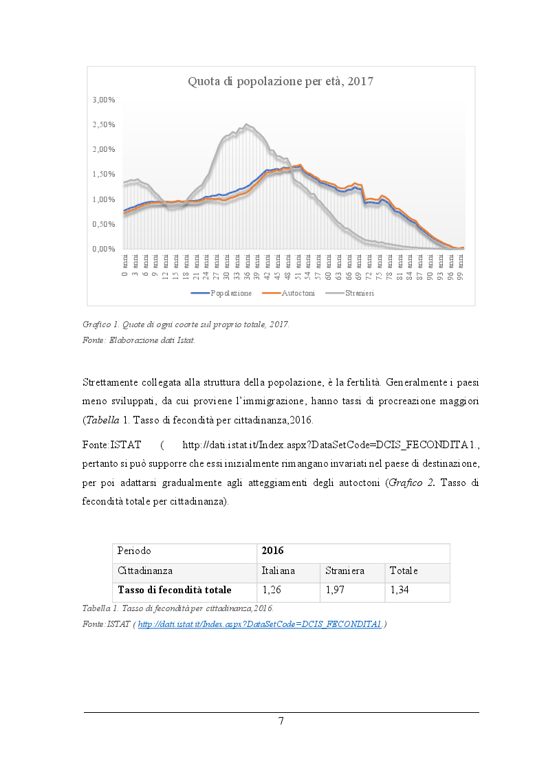 Anteprima della tesi: L'impatto fiscale dell'immigrazione in Italia. Differenza tra le definizioni di immigrato e analisi dell'integrazione su IRPEF versata e redditi, Pagina 6