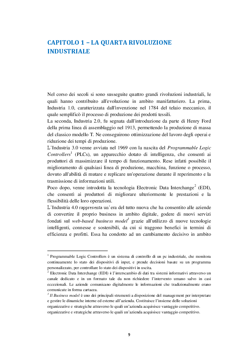 Anteprima della tesi: I veicoli a guida autonoma per la logistica di Industria 4.0, Pagina 5