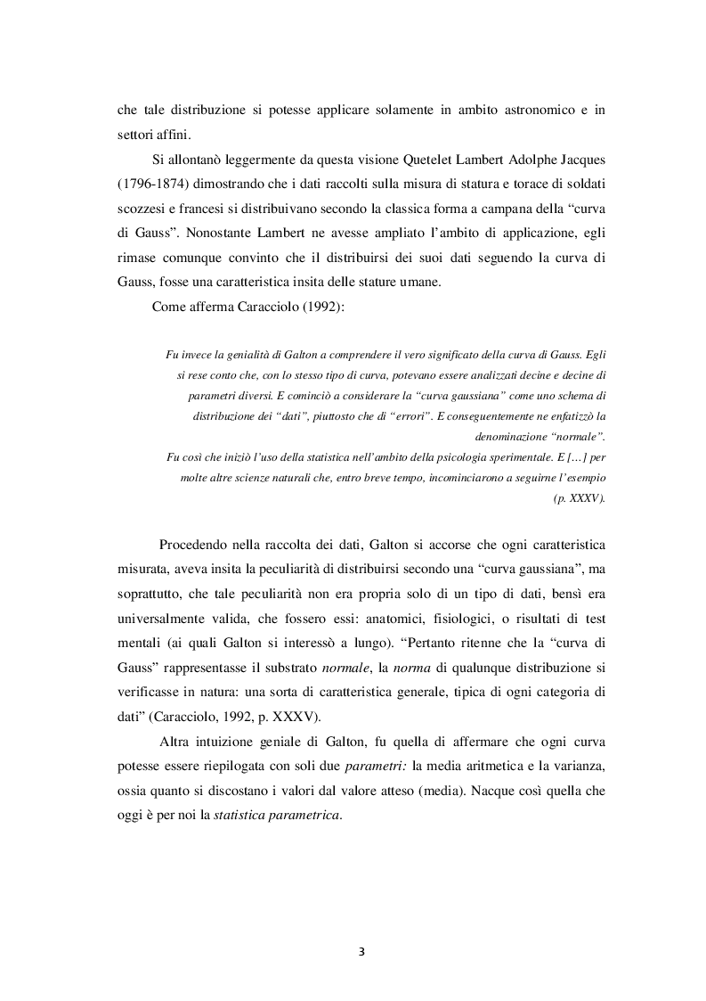 Anteprima della tesi: Rilevanza della statistica non parametrica in psicologia, Pagina 3