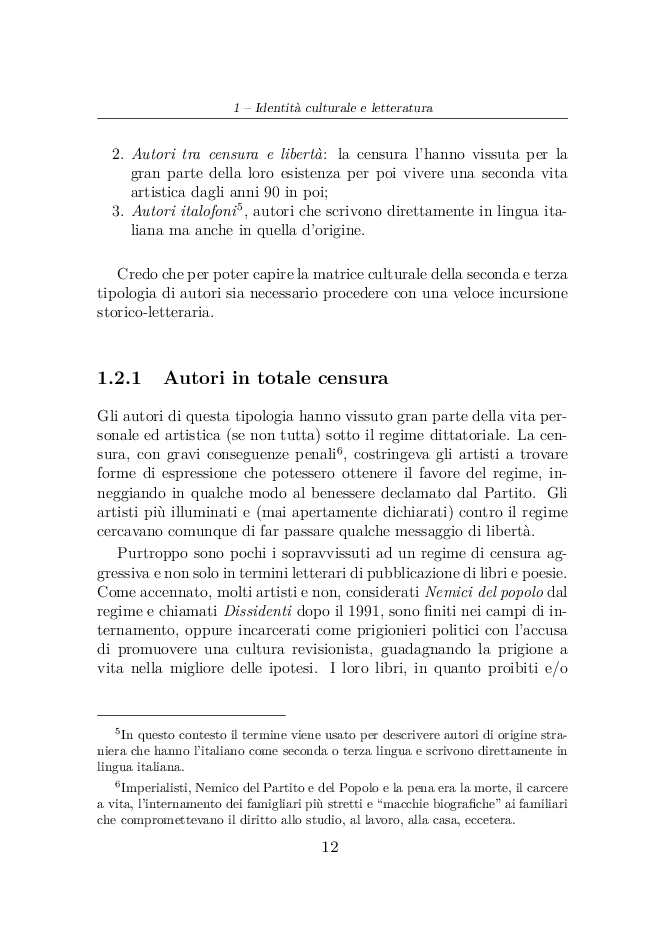 Anteprima della tesi: Elvira Dones: per una multicultura letteraria, Pagina 7