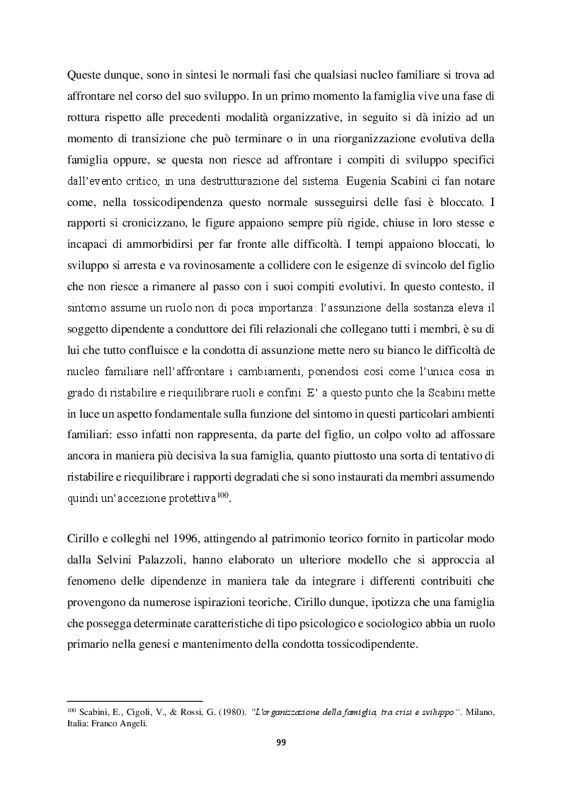 Anteprima della tesi: Genitorialità in situazioni di rischio: genesi, caratteristiche delle dipendenze patologiche e il ruolo nella compromissione delle funzioni genitoriali, Pagina 10