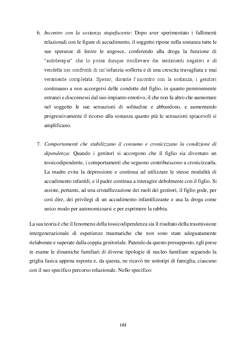 Anteprima della tesi: Genitorialità in situazioni di rischio: genesi, caratteristiche delle dipendenze patologiche e il ruolo nella compromissione delle funzioni genitoriali, Pagina 13