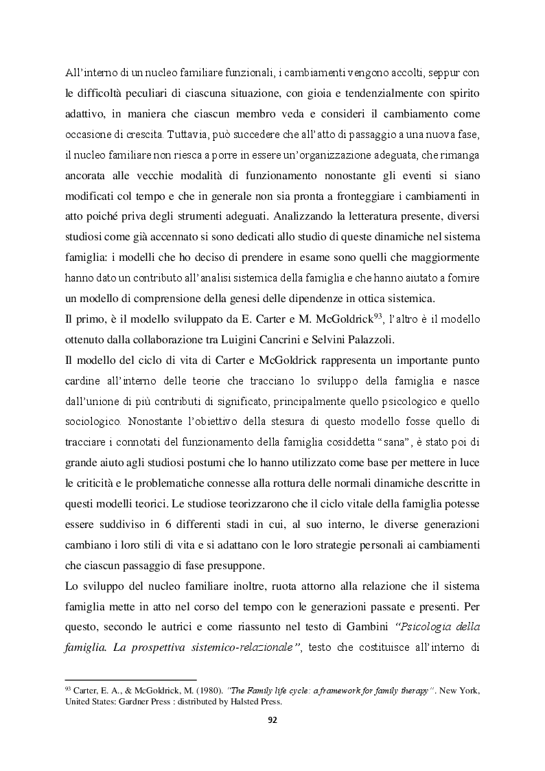 Anteprima della tesi: Genitorialità in situazioni di rischio: genesi, caratteristiche delle dipendenze patologiche e il ruolo nella compromissione delle funzioni genitoriali, Pagina 3