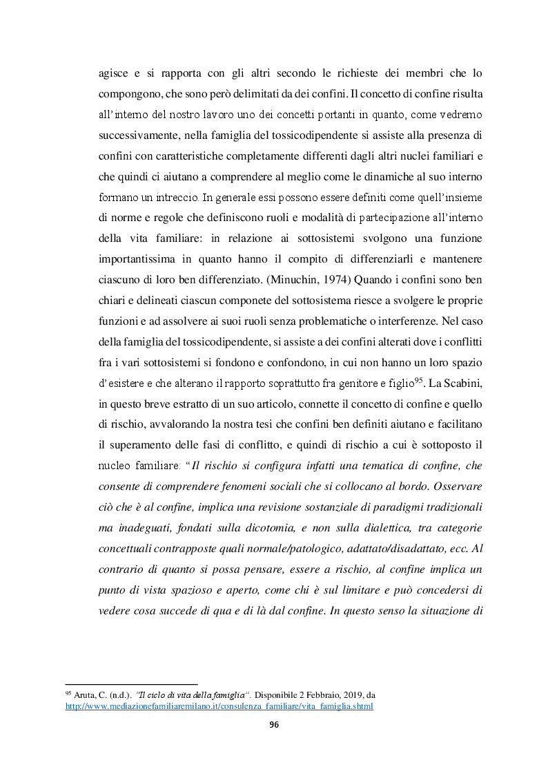 Anteprima della tesi: Genitorialità in situazioni di rischio: genesi, caratteristiche delle dipendenze patologiche e il ruolo nella compromissione delle funzioni genitoriali, Pagina 7