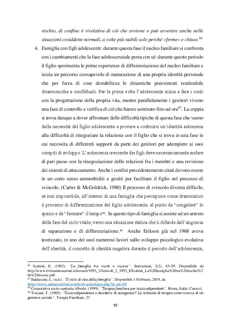 Anteprima della tesi: Genitorialità in situazioni di rischio: genesi, caratteristiche delle dipendenze patologiche e il ruolo nella compromissione delle funzioni genitoriali, Pagina 8