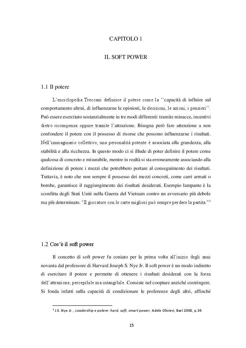 Anteprima della tesi: Il soft power: il caso Stati Uniti e Cina, Pagina 4