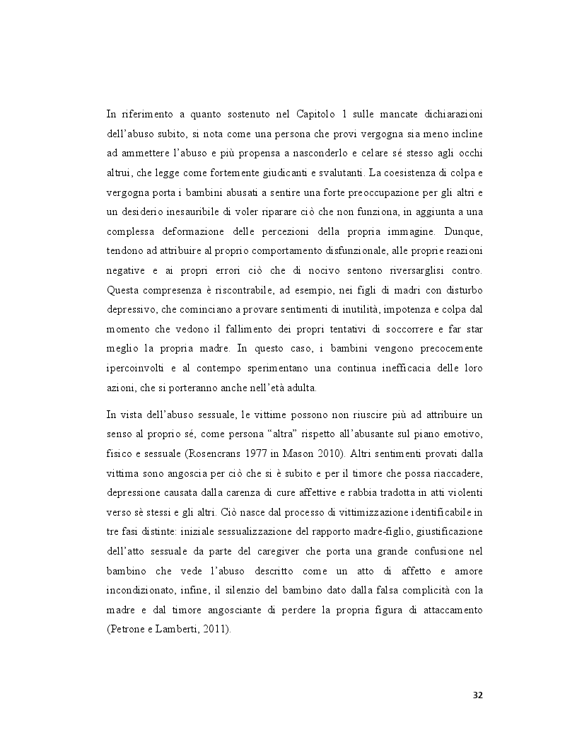 Anteprima della tesi: Pedofilia femminile: la trasmissione intergenerazionale tra madre e figlia, Pagina 7
