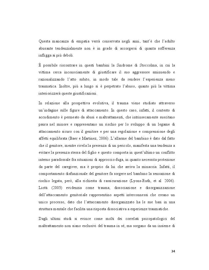 Anteprima della tesi: Pedofilia femminile: la trasmissione intergenerazionale tra madre e figlia, Pagina 9