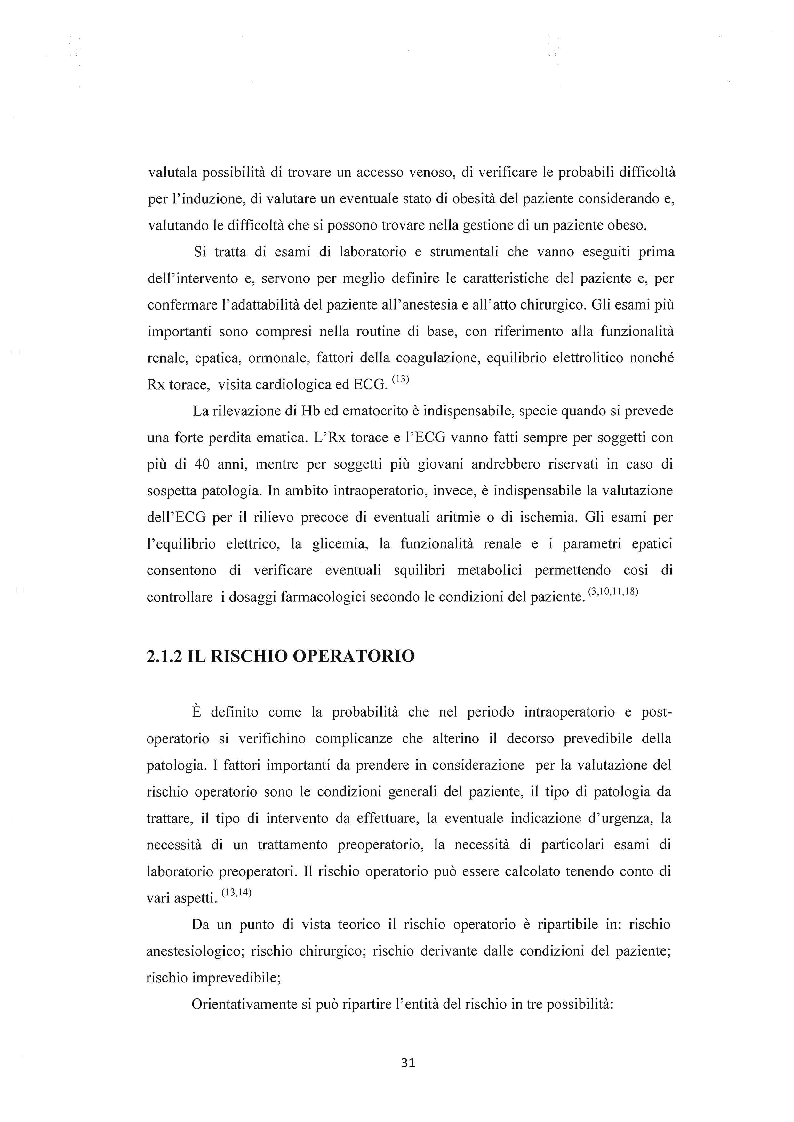 Anteprima della tesi: Assistenza infermieristica al paziente in sala operatoria, Pagina 4