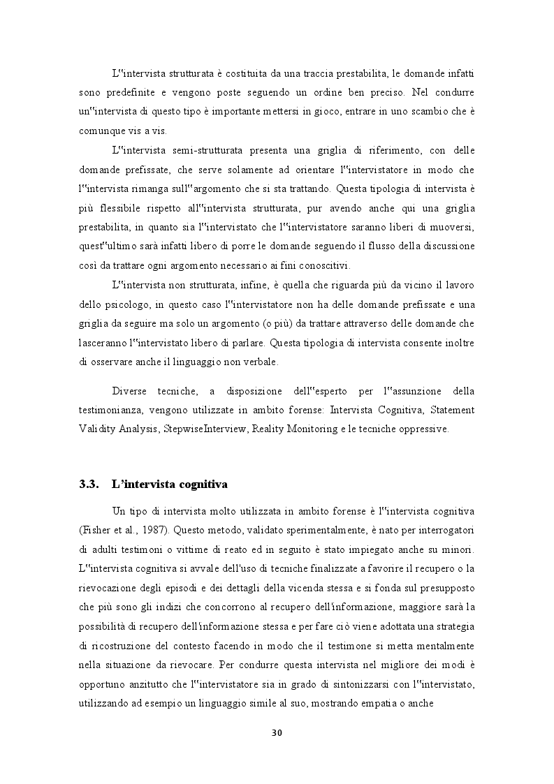 Anteprima della tesi: Testimonianza e valutazione dei falsi ricordi. La "macchina della memoria" nel contesto giuridico italiano, Pagina 4
