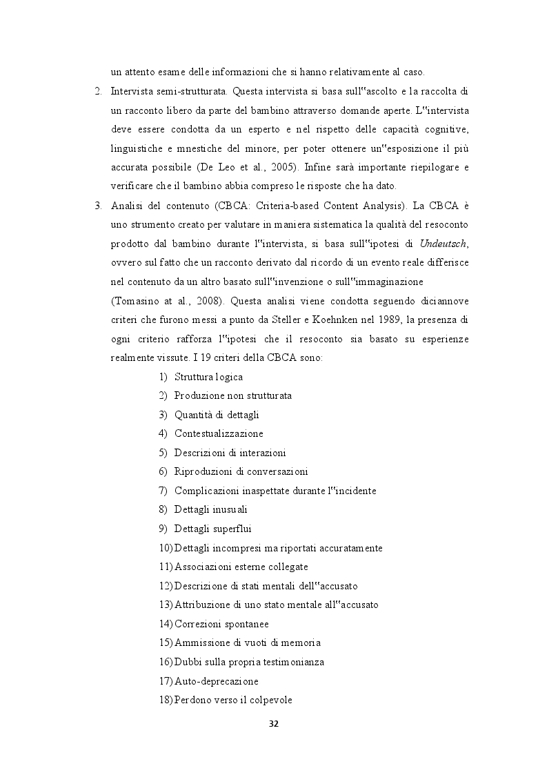Anteprima della tesi: Testimonianza e valutazione dei falsi ricordi. La "macchina della memoria" nel contesto giuridico italiano, Pagina 6