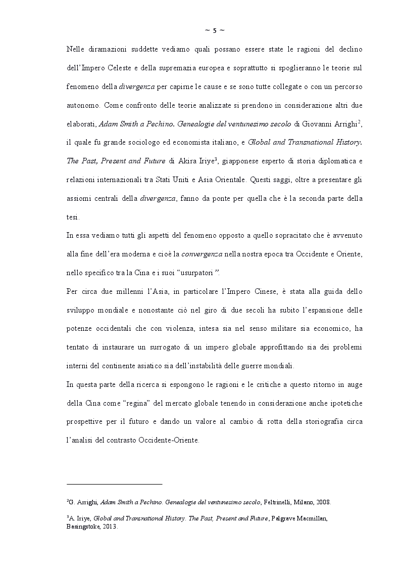 Anteprima della tesi: La Cina. Il dibattito storiografico tra ''divergenze'' e ''convergenze'', Pagina 4