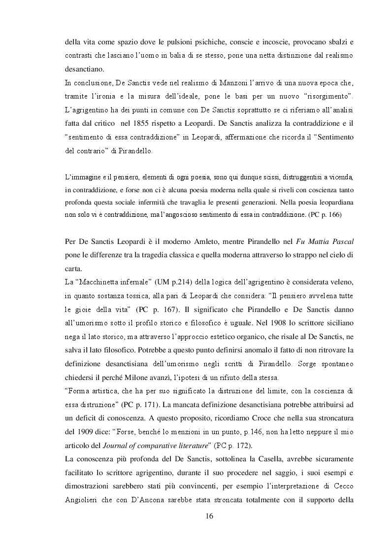 Anteprima della tesi: "L'umorismo" di Pirandello tra saggio e romanzo, Pagina 6