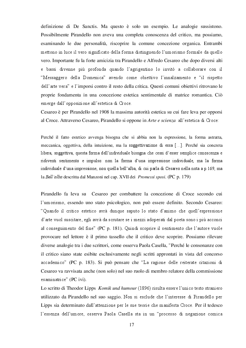 Anteprima della tesi: "L'umorismo" di Pirandello tra saggio e romanzo, Pagina 7
