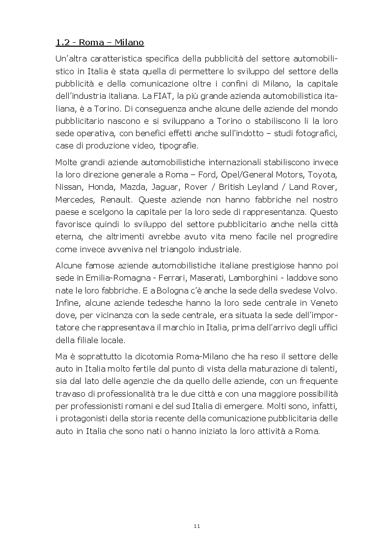 Anteprima della tesi: Evoluzione della comunicazione pubblicitaria del settore automobilistico in Italia dagli anni Settanta ad oggi, Pagina 8