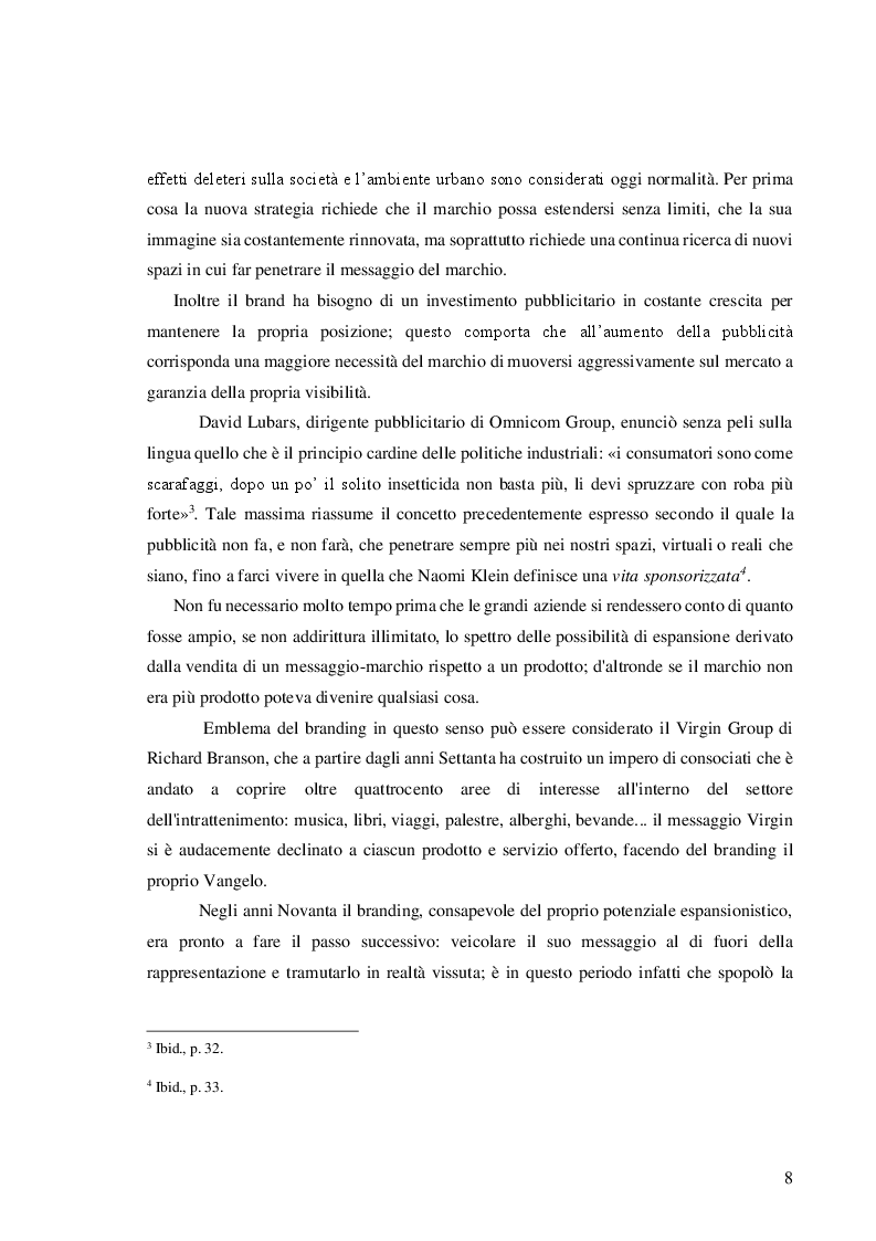 Anteprima della tesi: Subvertising come dichiarazione di libertà espressiva: analisi e messa in opera, Pagina 4