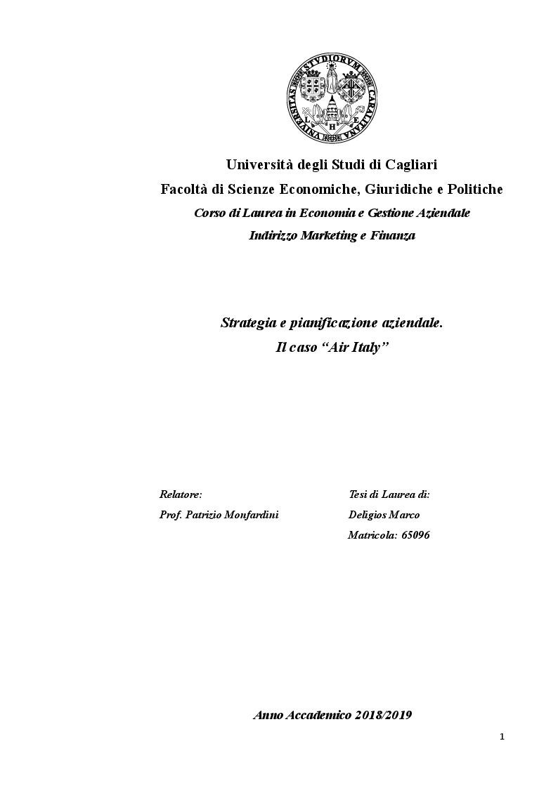 Argomenti Di Tesi In Marketing Triennale